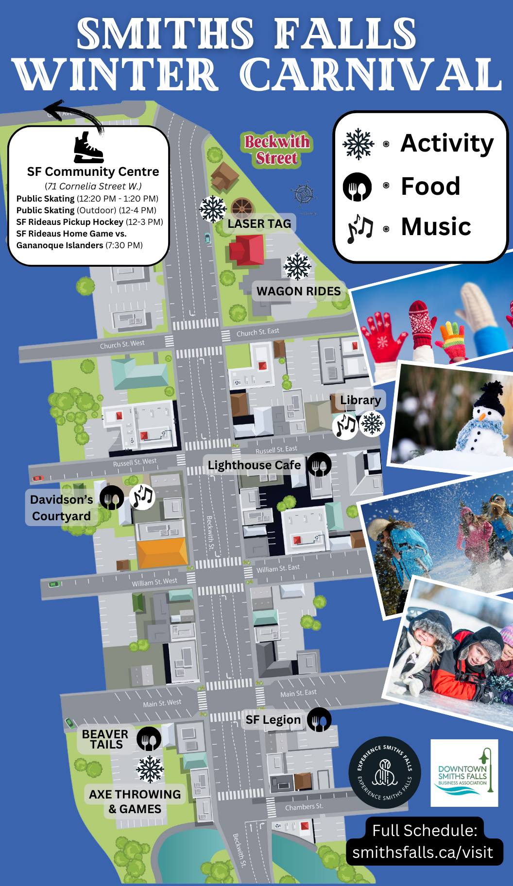 Smiths Falls Winter Carnival Map