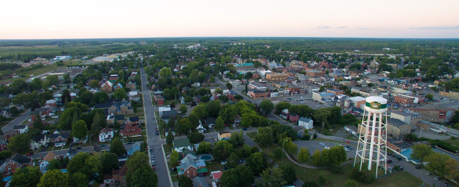 Aerial Photo of Downtown Smiths Falls