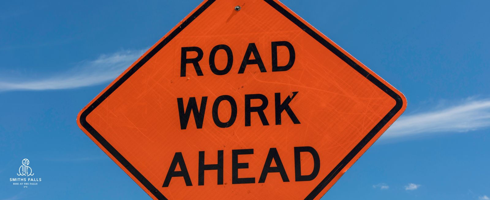 Road Work Ahead Banner Image