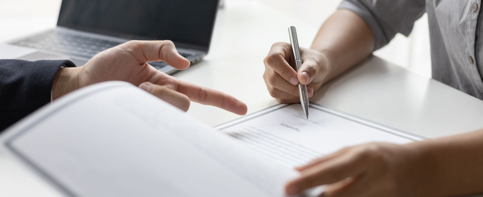 Signing Documents Banner Image